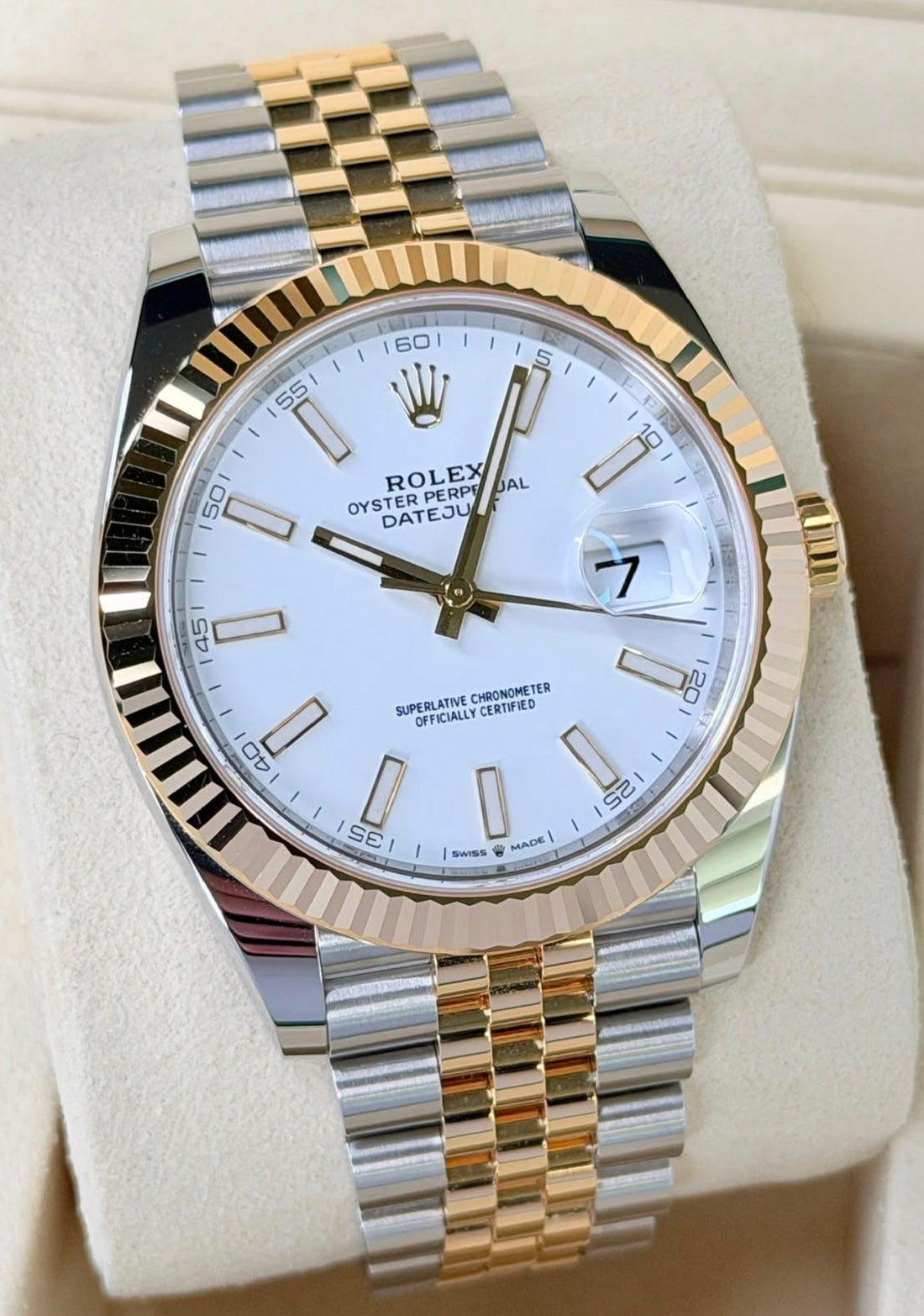 Rolex Datejust 41 White Dial Jubilee 126333 Unworn 2026