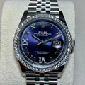 Rolex Datejust 36 NEW 2024 Datejust 36 AUBERGINE DIAL FACTORY DIAMOND BEZEL 126284RBR