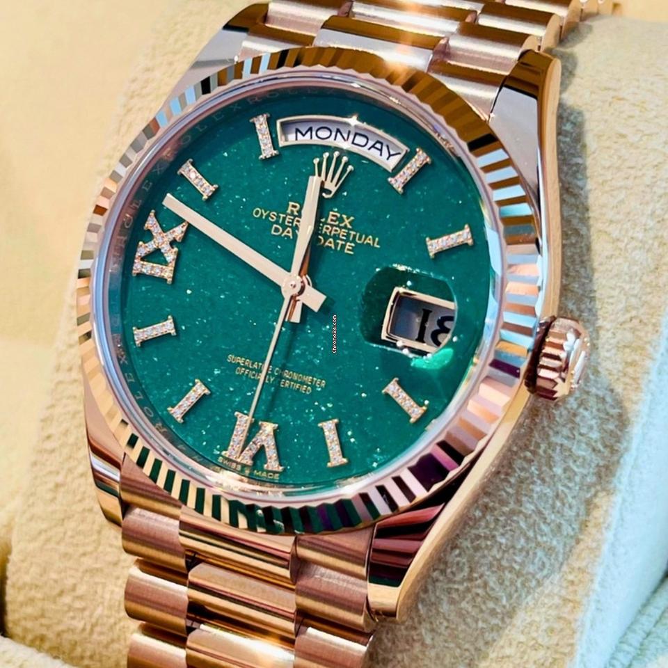 Rolex Day-Date 36 NEW 2023 Day-Date 36 AVENTURINE DIAL 128235
