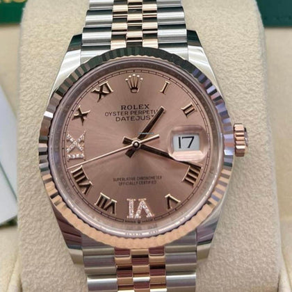 Rolex Datejust 36 Pink Diamond VI and IX Dial 126231