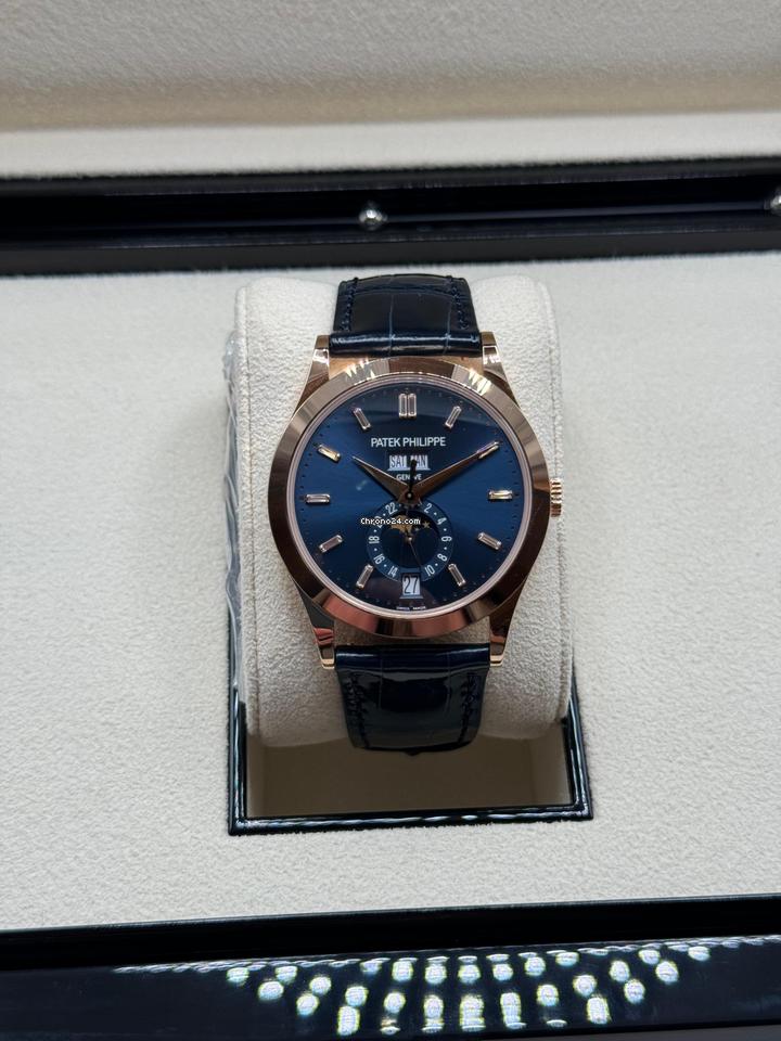 Patek Philippe Annual Calendar NEW 2024 Annual Calendar Complications BLUE BAGUETTE DIAL