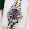 Rolex Datejust 31 NEW 2023 Datejust 31 GREY DIAMOND FACTORY BEZEL 278383RBR