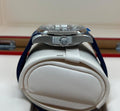 Omega Seamaster Aqua Terra 220.12.41.21.03.001 stainless-steel case and blue rubber strap, alternate view