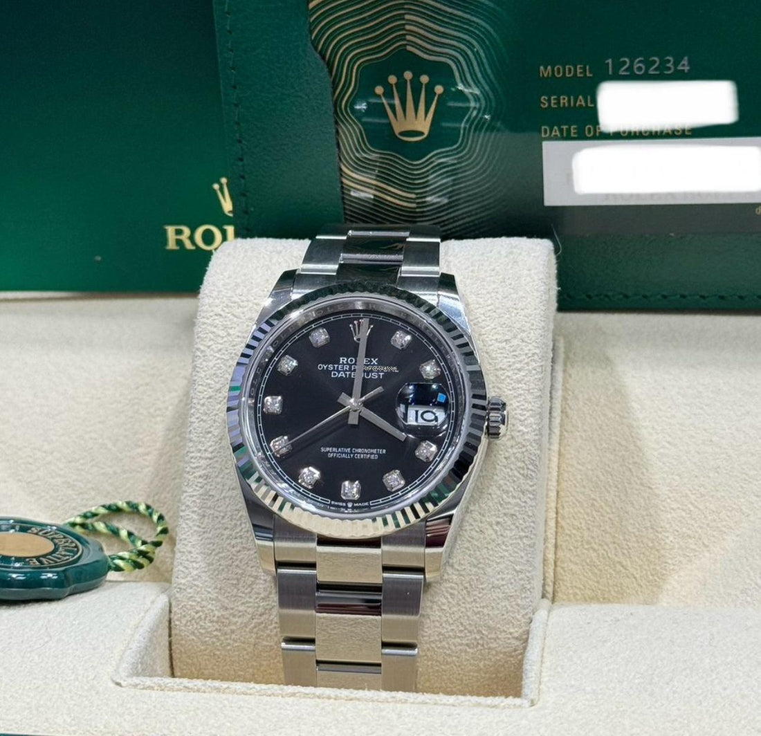 Rolex Datejust 36 NEW 2024 Datejust 36 FACTORY BLACK DIAMOND 126234
