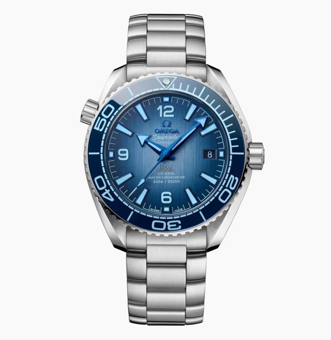 Omega Seamaster Planet Ocean NEW 2024 Planet Ocean 600m Co-axial Master Summer Blue