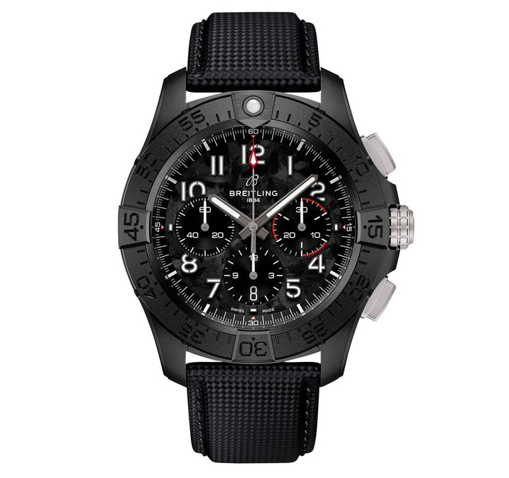 Breitling Avenger B01 Chronograph 44 Night Mission Carbon Dial Anthracite Calfskin Strap SB0147101B1X1 UNWORN 2026