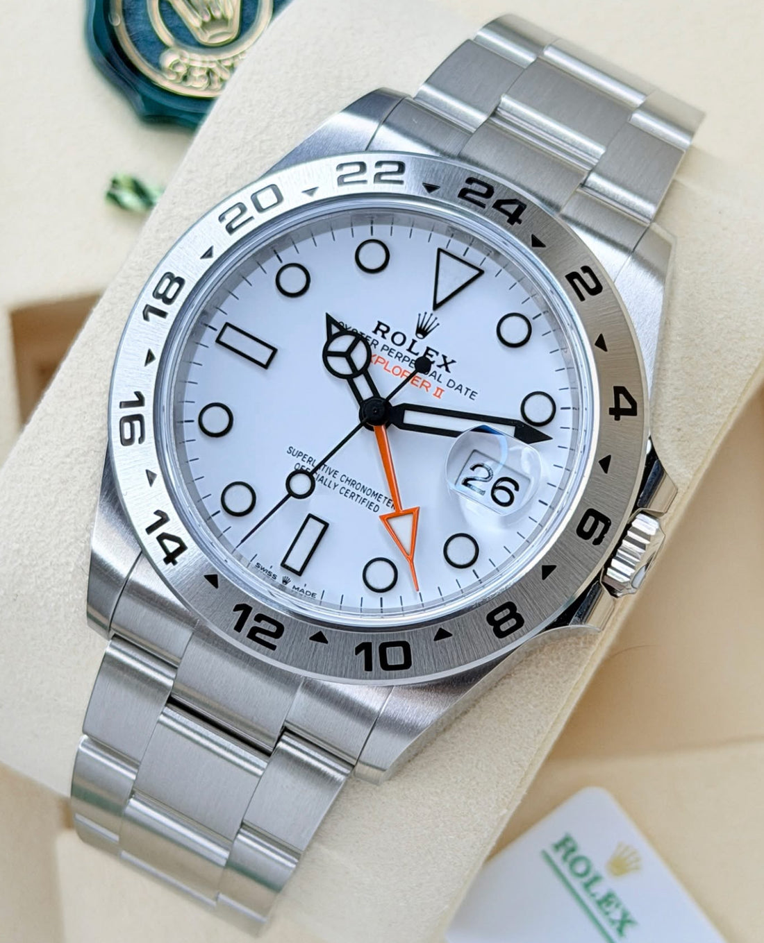 Rolex Explorer II UNWORN 2025 Explorer II WHITE DIAL 226570 POLAR