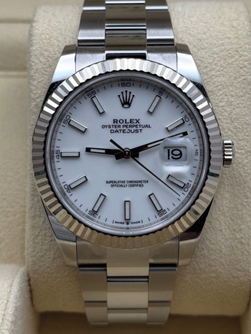 Rolex Datejust 41 White Dial Oyster 126334 UNWORN 2026