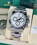 Rolex Daytona 40 Panda White Dial on Oyster Bracelet 126500 New 2026