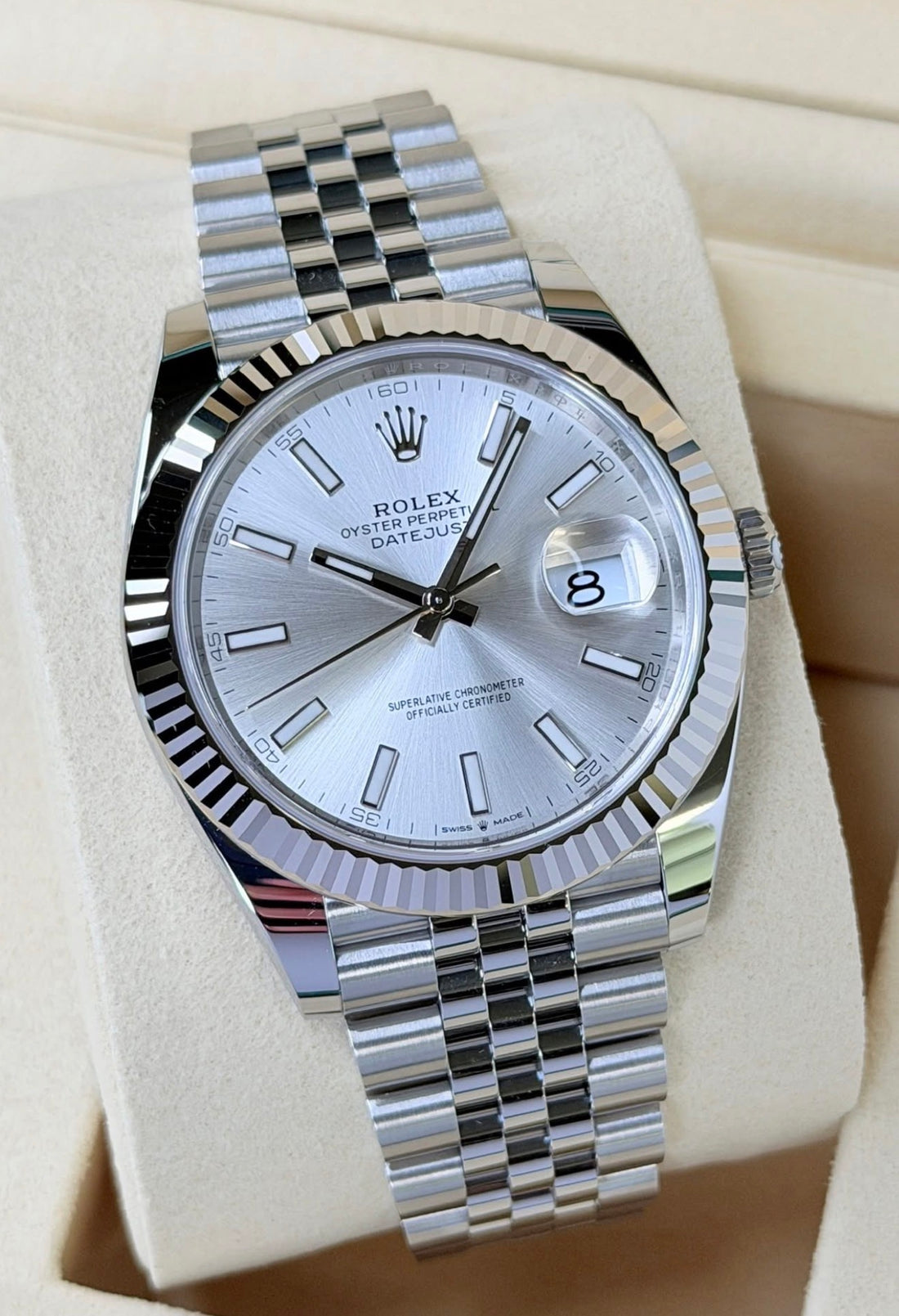 Rolex Datejust 41 SILVER INDEX JUBILEE 126334 UNWORN 2026