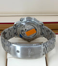 Omega Seamaster Diver 300M 210.30.42.20.10.001 exhibition caseback and open bracelet