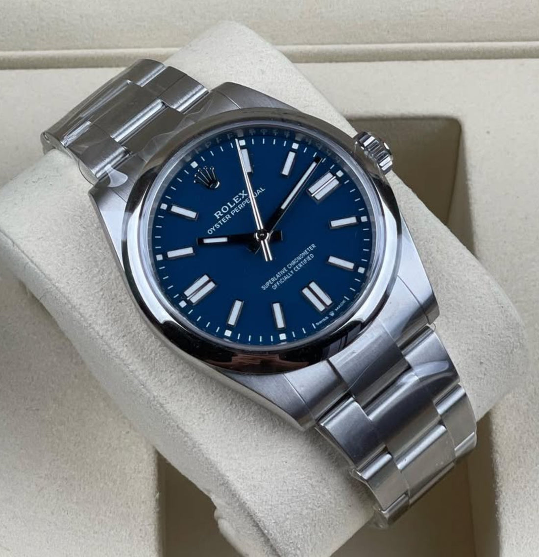 UNWORN ROLEX OP41 134300 “MED BLUE” NEW RELEASE
