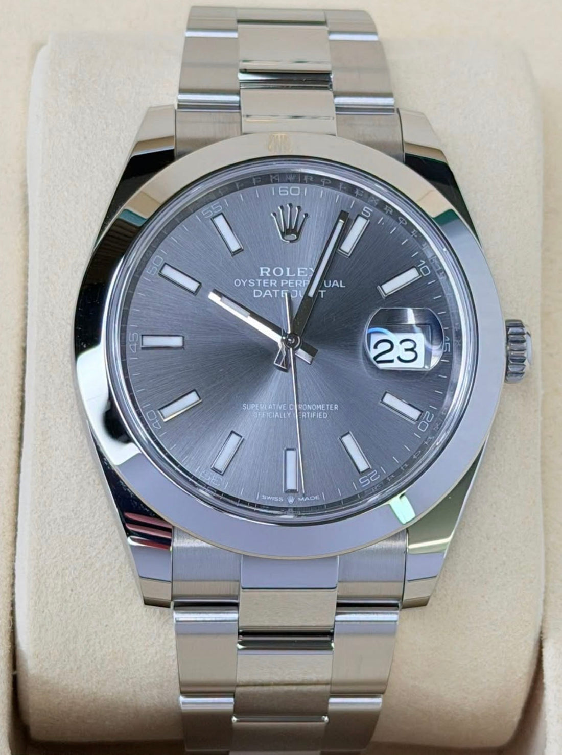 Rolex Datejust 41 Slate Dial Oyster 126300 Unworn 2026