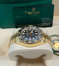 Rolex GMT-Master II 126718GRNR Tiger Iron dial on yellow-gold Jubilee bracelet with box and card