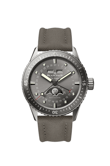 Blancpain, Fifty Fathoms Bathyscaphe Quantième Complet, Grey Dial, 5054-1210-G52A, Unworn 2025