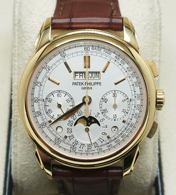 Patek Philippe Grand Complications Chronograph Perpetual Calendar 18KT Yellow Gold, 5270J White Dial