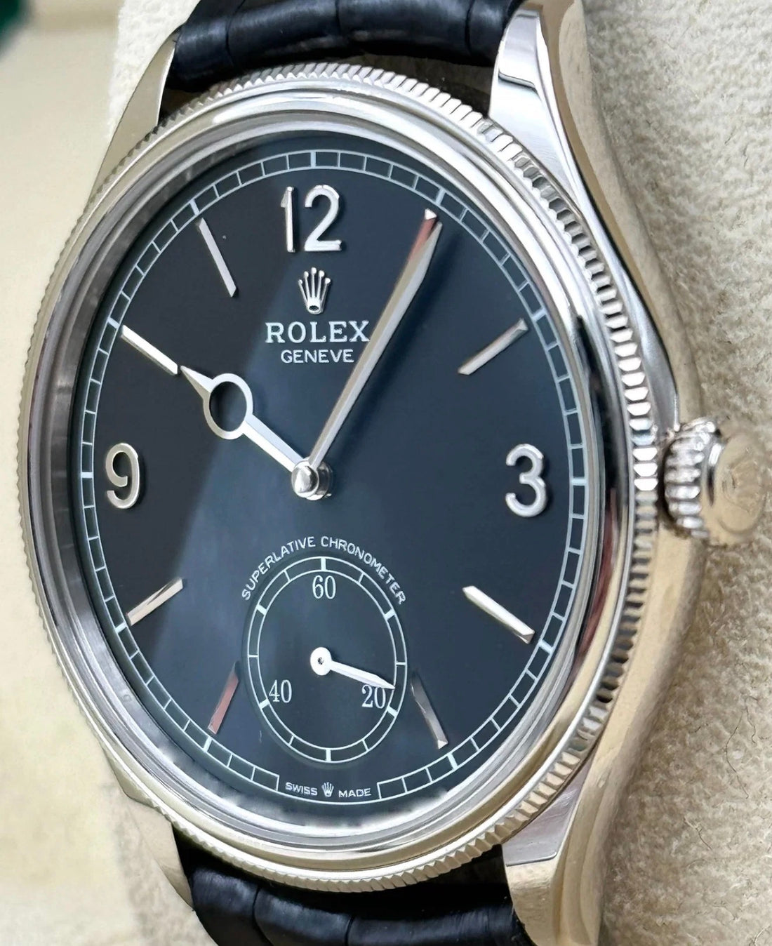 Rolex 1908 White Gold BLACK DIAL 52509 UNWORN 2026
