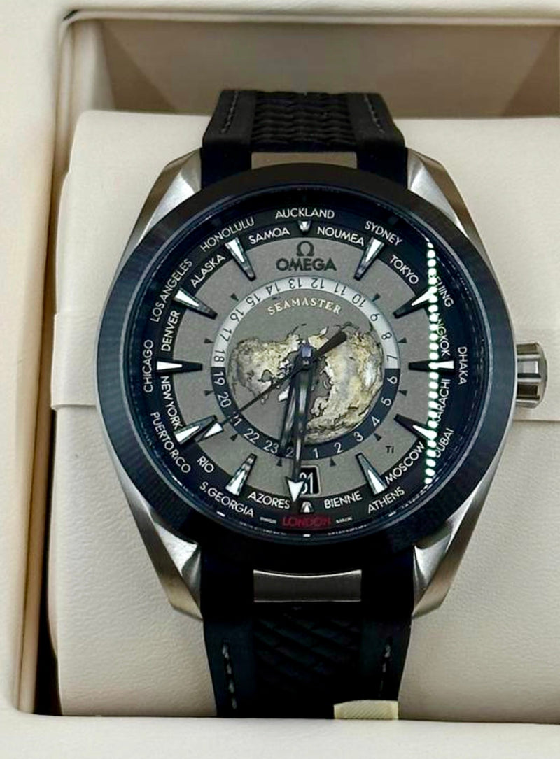 Omega Seamaster Aqua Terra Worldtimer reference 220.92.43.22.99.001 in titanium