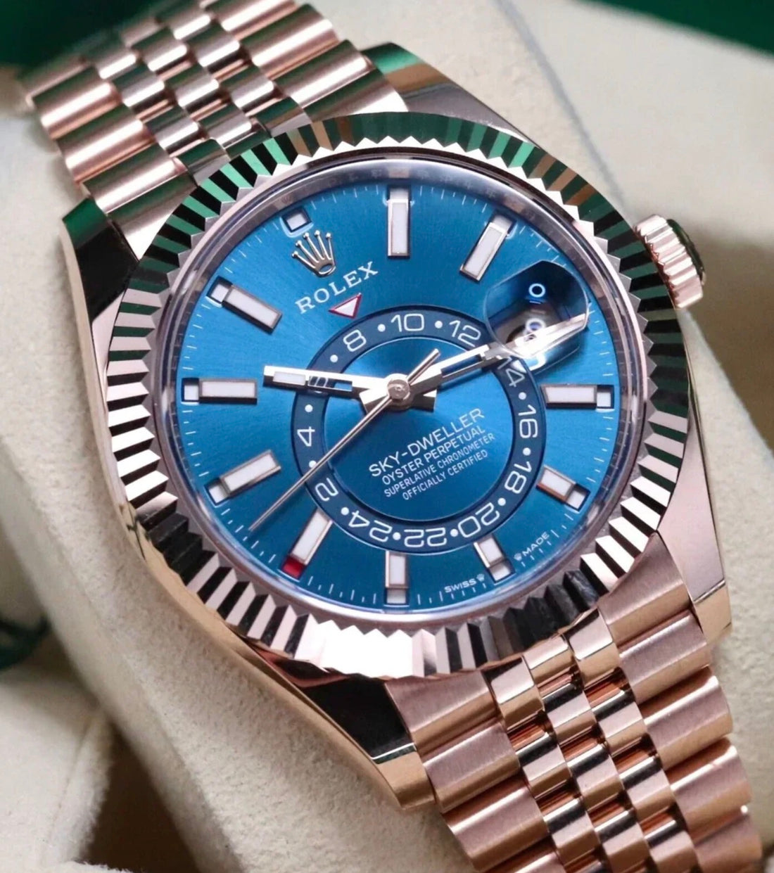 Rolex Sky-Dweller UNWORN 2025 Sky-Dweller JUBILEE BLUE-GREEN DIAL 336935