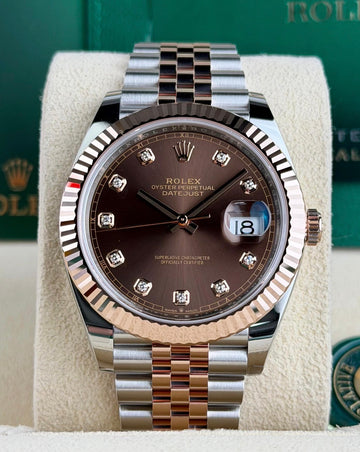 Rolex Datejust 41 UNWORN 2025 CHOCOLATE DIAMOND DIAL 126331