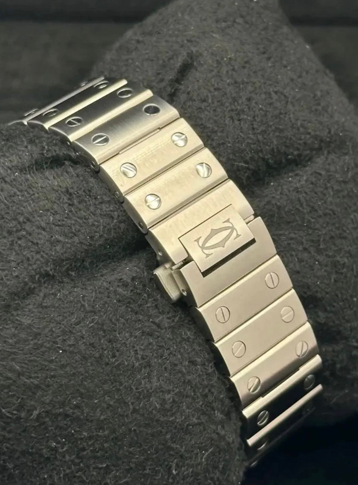 Cartier Santos de Cartier Medium silvered opaline dial WSSA0029, alternate product view 5 of 6