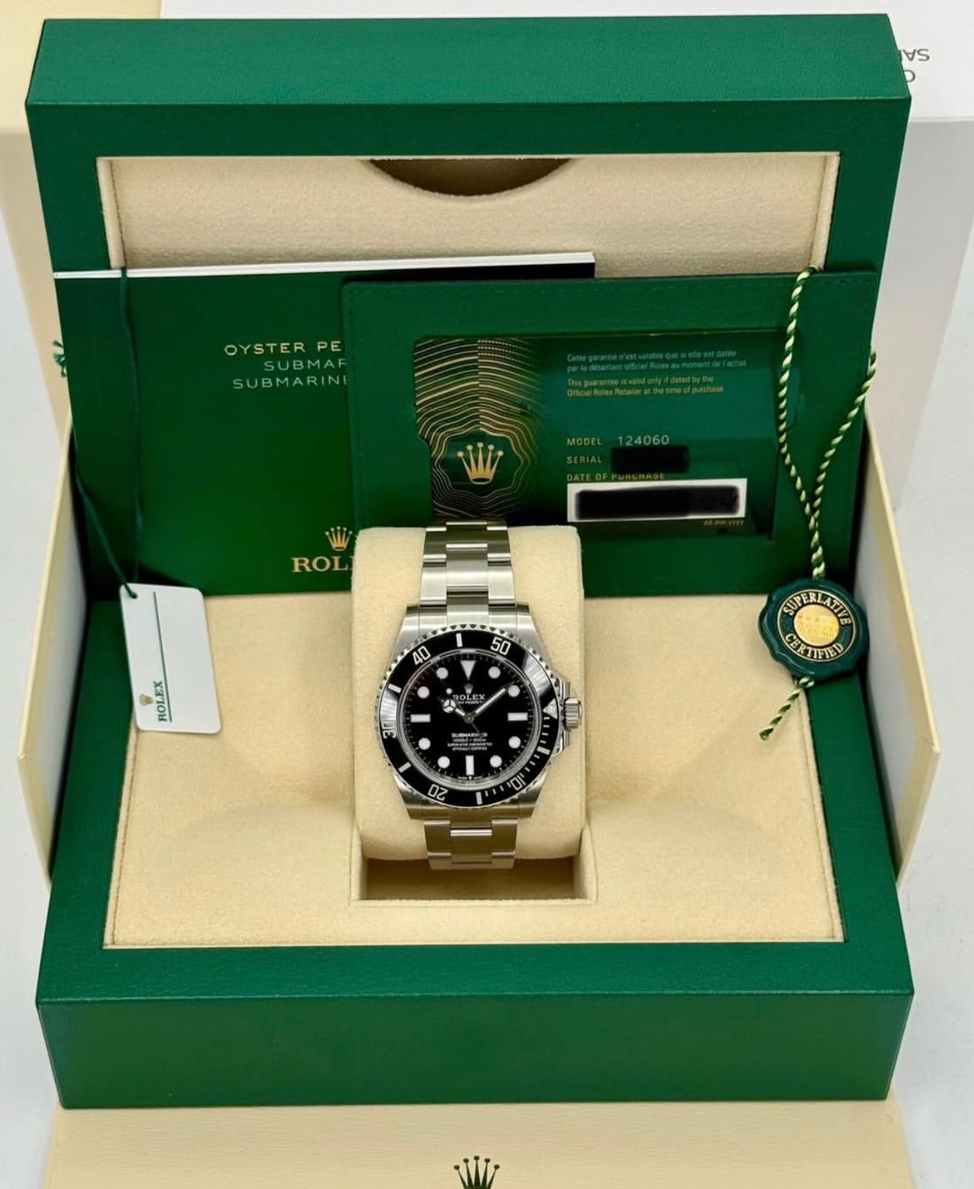 Rolex Submariner 124060 (No Date) UNWORN 2025