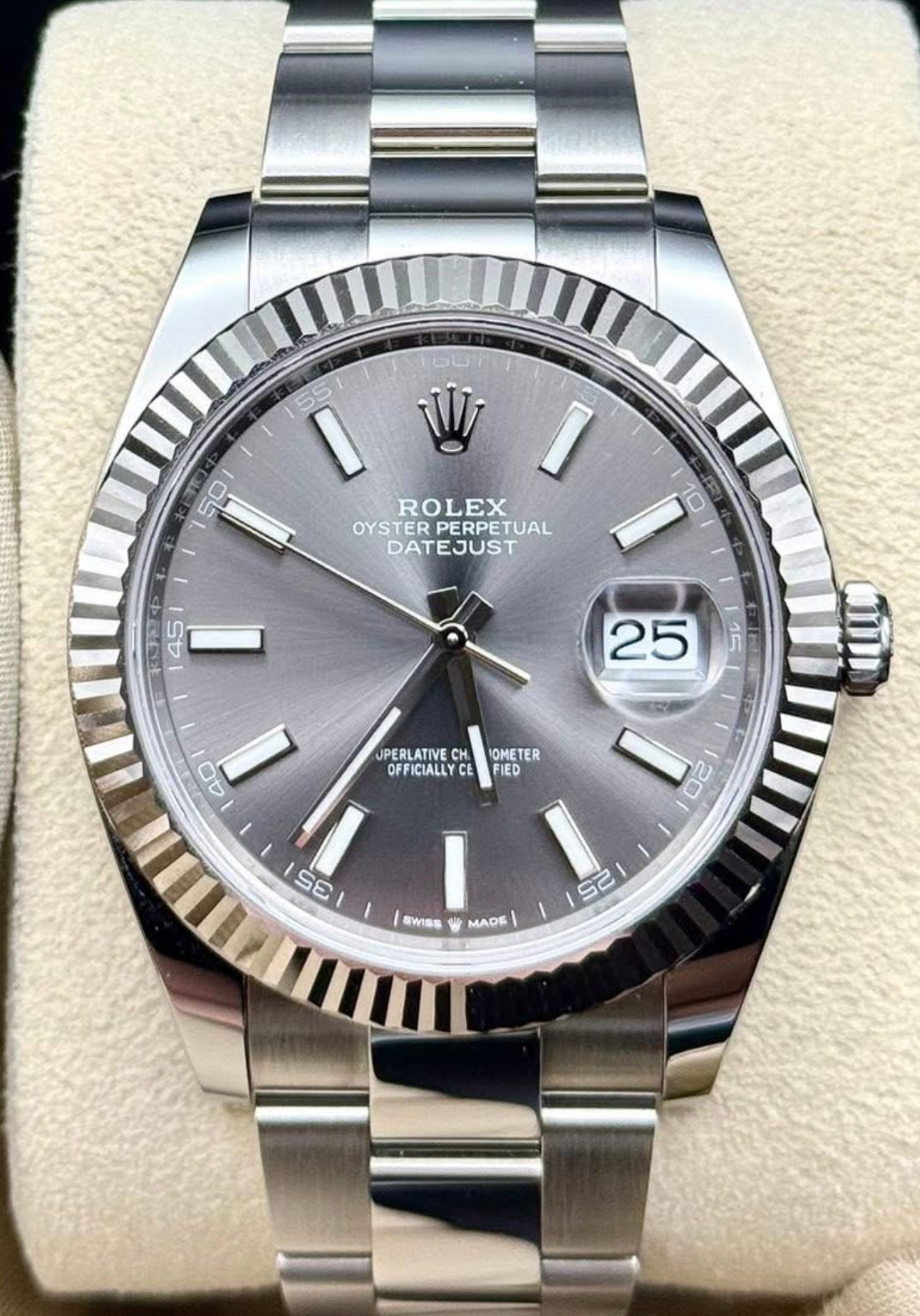 Rolex Datejust 41 UNWORN 2025 Datejust 41 SLATE DIAL OYSTER 126334