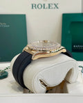 Rolex Cosmograph Daytona 126538TBR yellow gold golden diamond-set dial Oysterflex