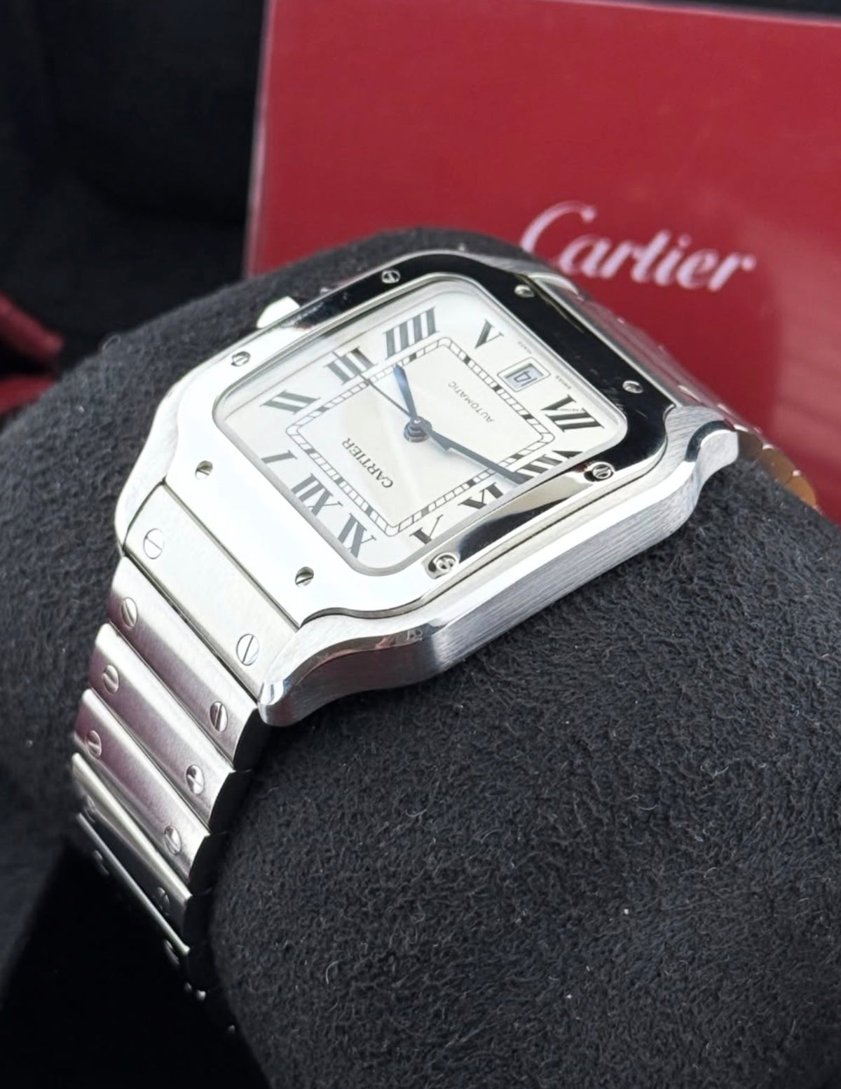 Cartier Santos de Cartier Large silvered opaline dial WSSA0018, alternate product view 5 of 9