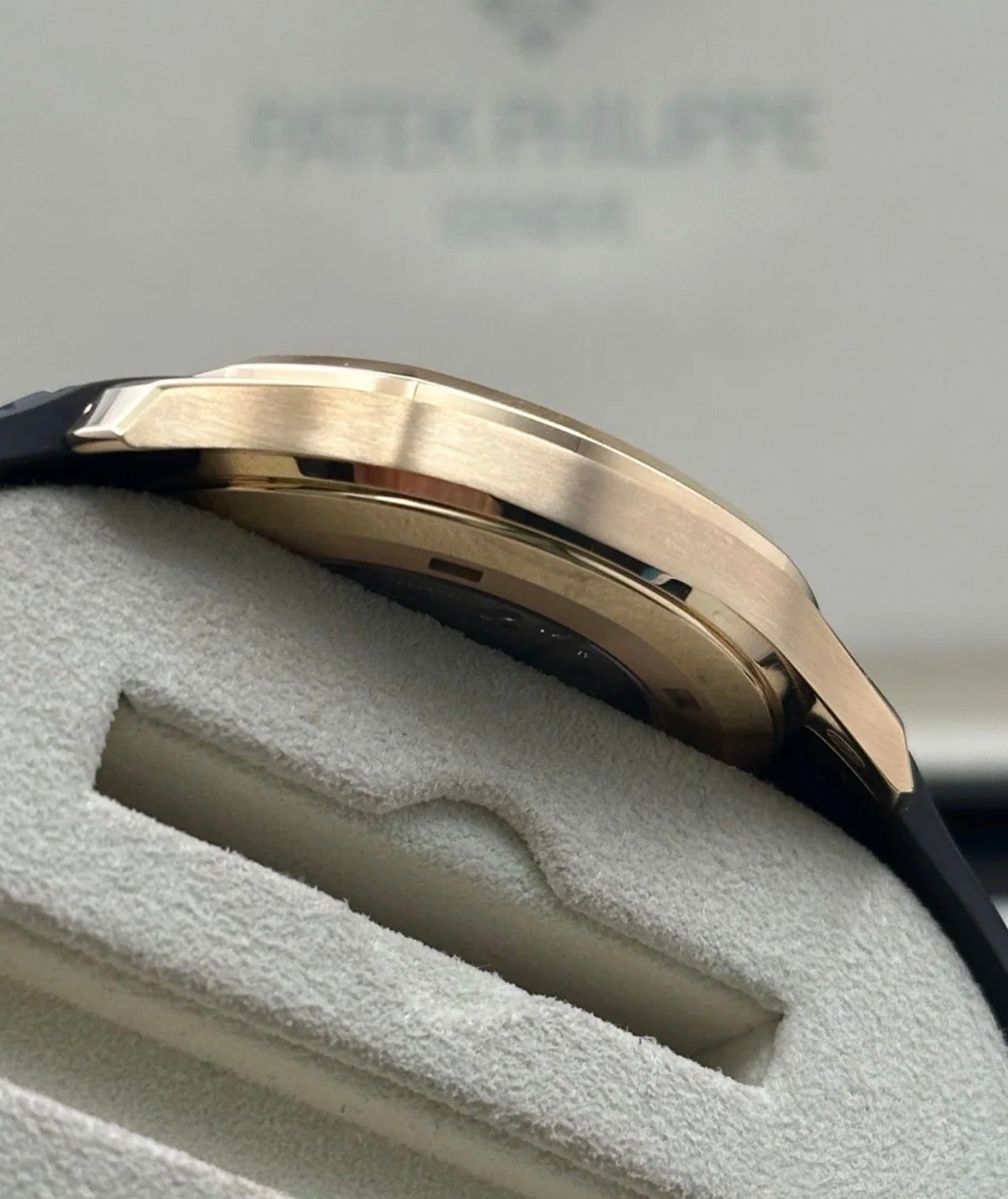 Patek Philippe Aquanaut 5167R-001 left case profile