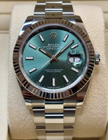 Rolex Datejust 41 UNWORN 2025 Datejust 41 MINT GREEN 126334