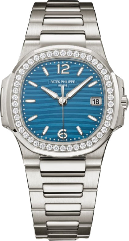 Patek Philippe Nautilus 'Ladies' White Gold Blue Dial Diamond Bezel 32mm - 7010/1G-013 - 2025 - product image 1 of 1