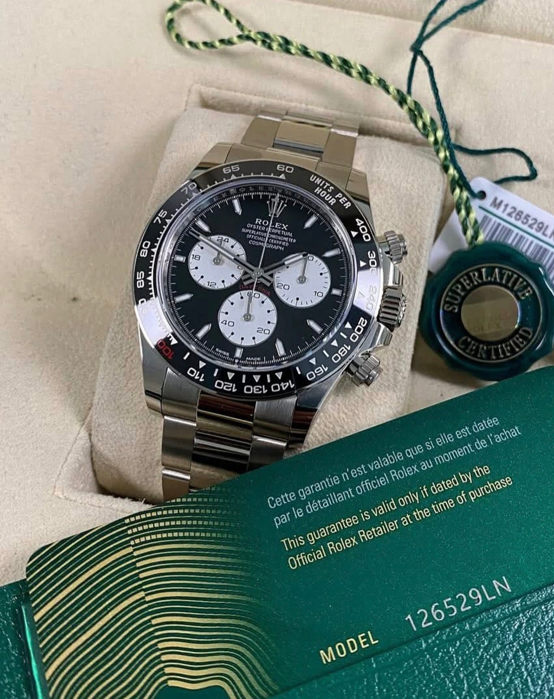 Rolex Daytona UNWORN 2025 Le Mans Daytona 126529 18KT White Gold