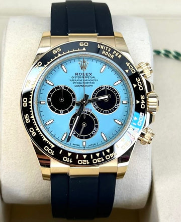 Rolex Cosmograph Daytona 40mm Yellow Gold Turquoise Blue “Tiffany” Oysterflex Bracelet - 126518LN UNWORN 20256