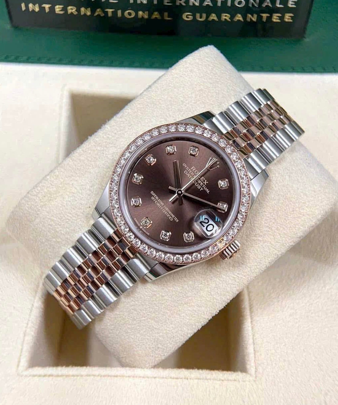 Rolex Datejust 31 Chocolate Diamond Dial Jubilee Bracelet 278381RBR Unworn 2026
