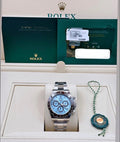 Rolex Cosmograph Daytona 40 Ice Blue Dial Open Caseback Oyster Bracelet 126506