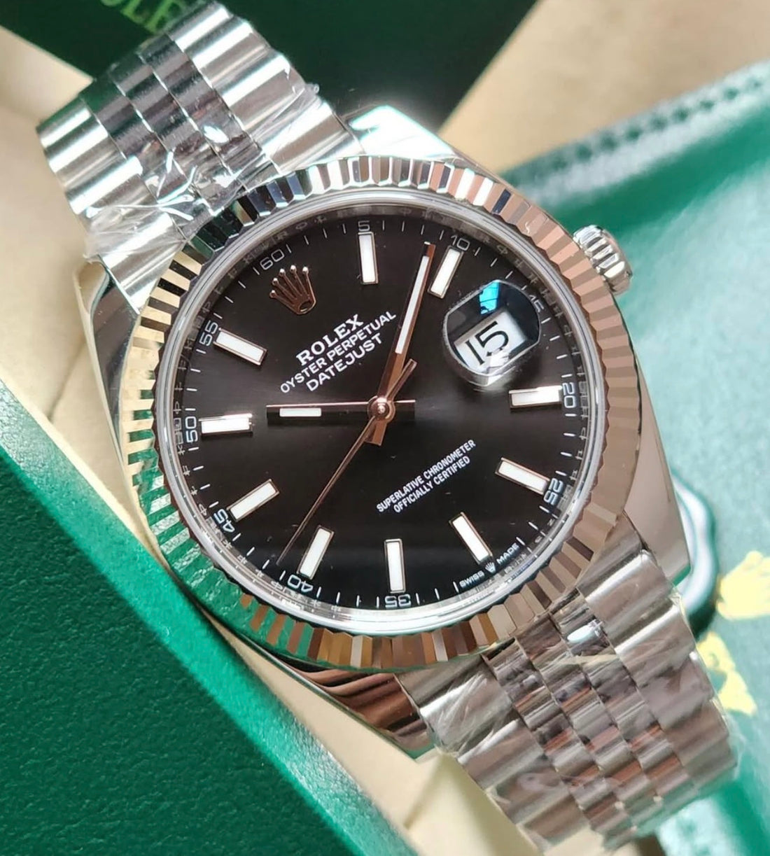 Rolex Datejust 41 BRIGHT BLACK JUBILEE 126234 UNWORN 2026