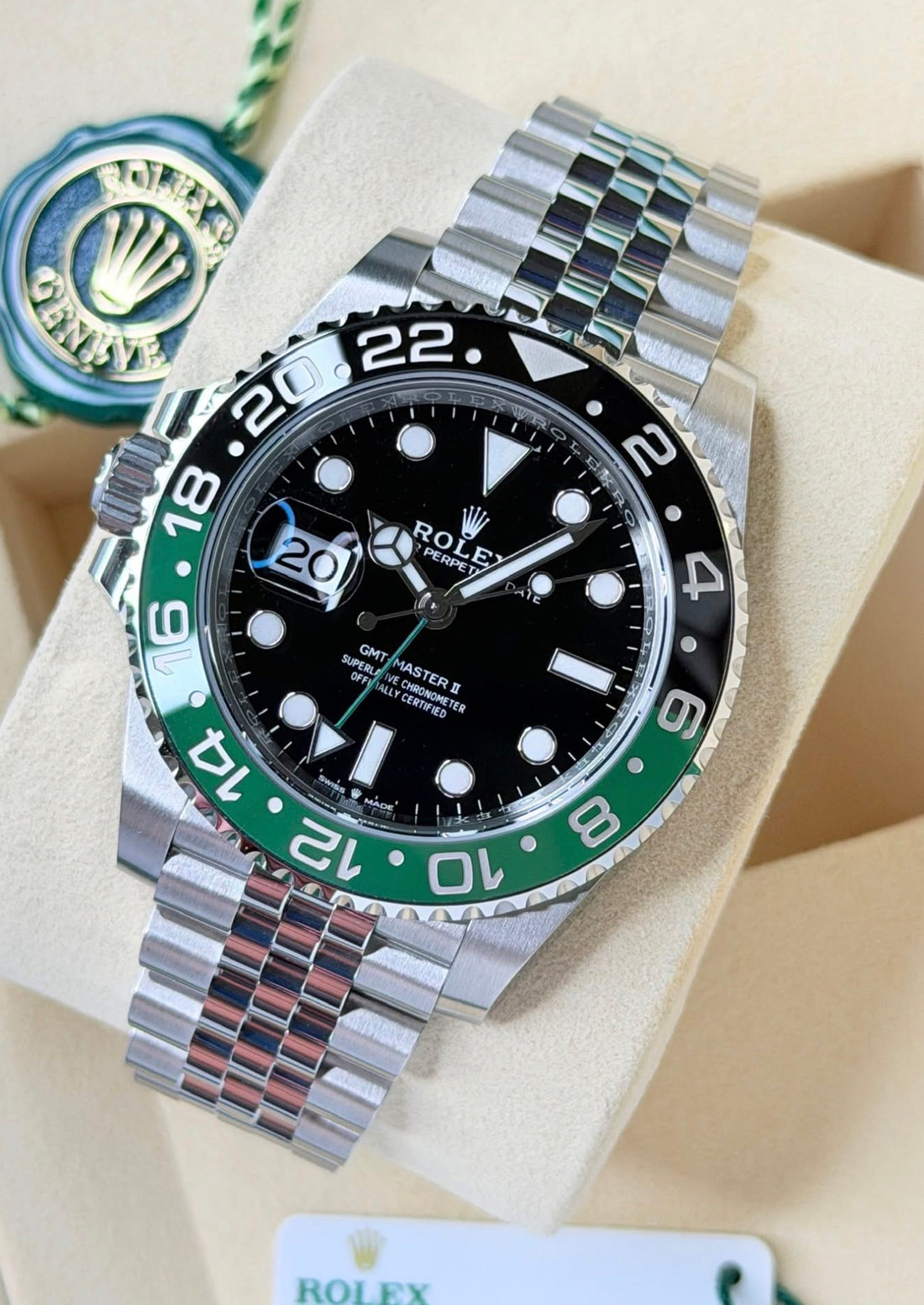 Rolex GMT-Master II “Sprite” on Jubilee 126720VTNR UNWORN 2026
