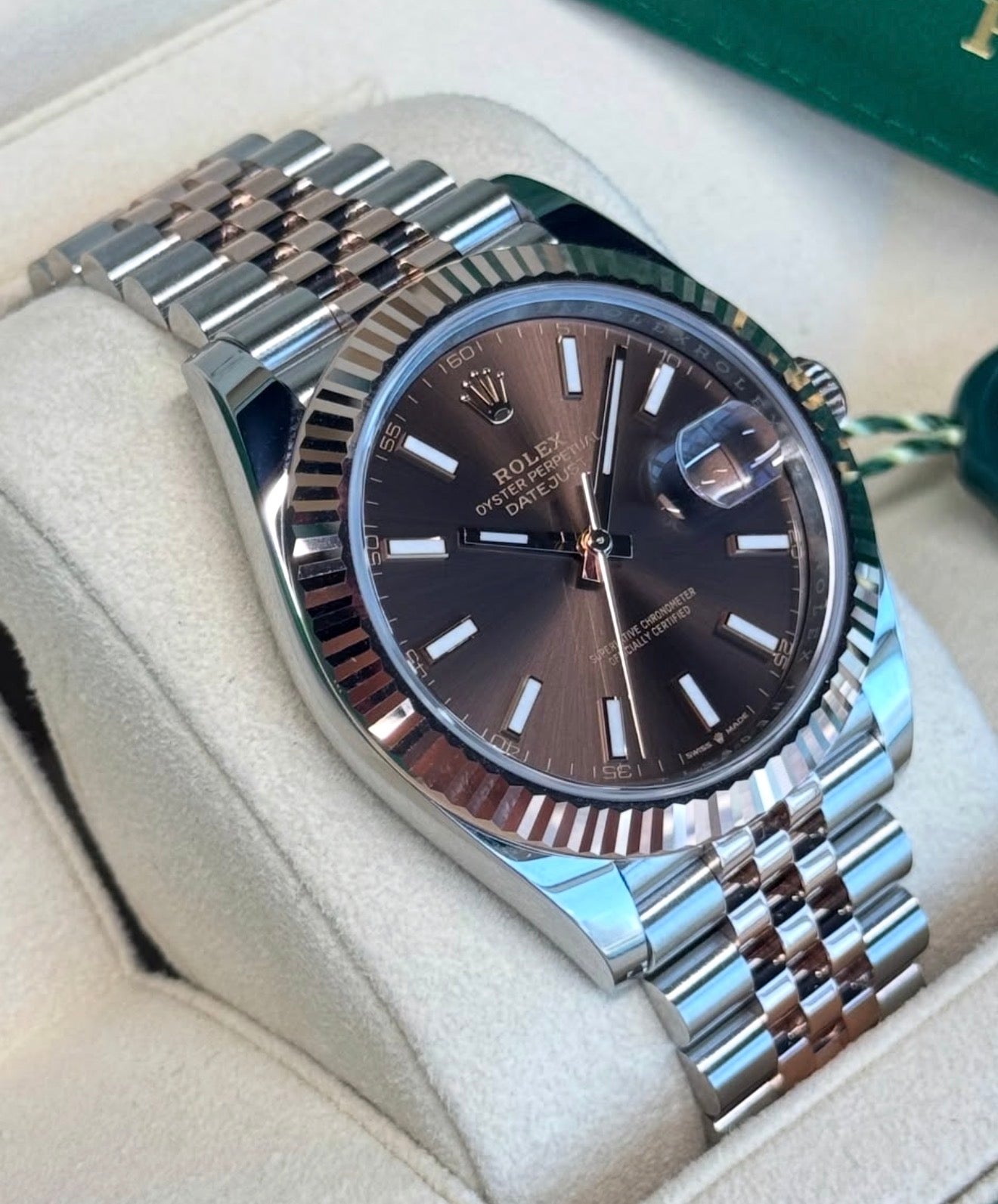 Rolex Datejust 41 Chocolate Dial Jubilee Bracelet 126331