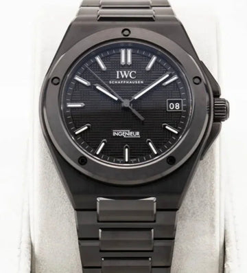 IWC INGENIEUR AUTOMATIC 42 WATCH, BLACK DIAL CERAMIC IW338903 UNWORN 2026