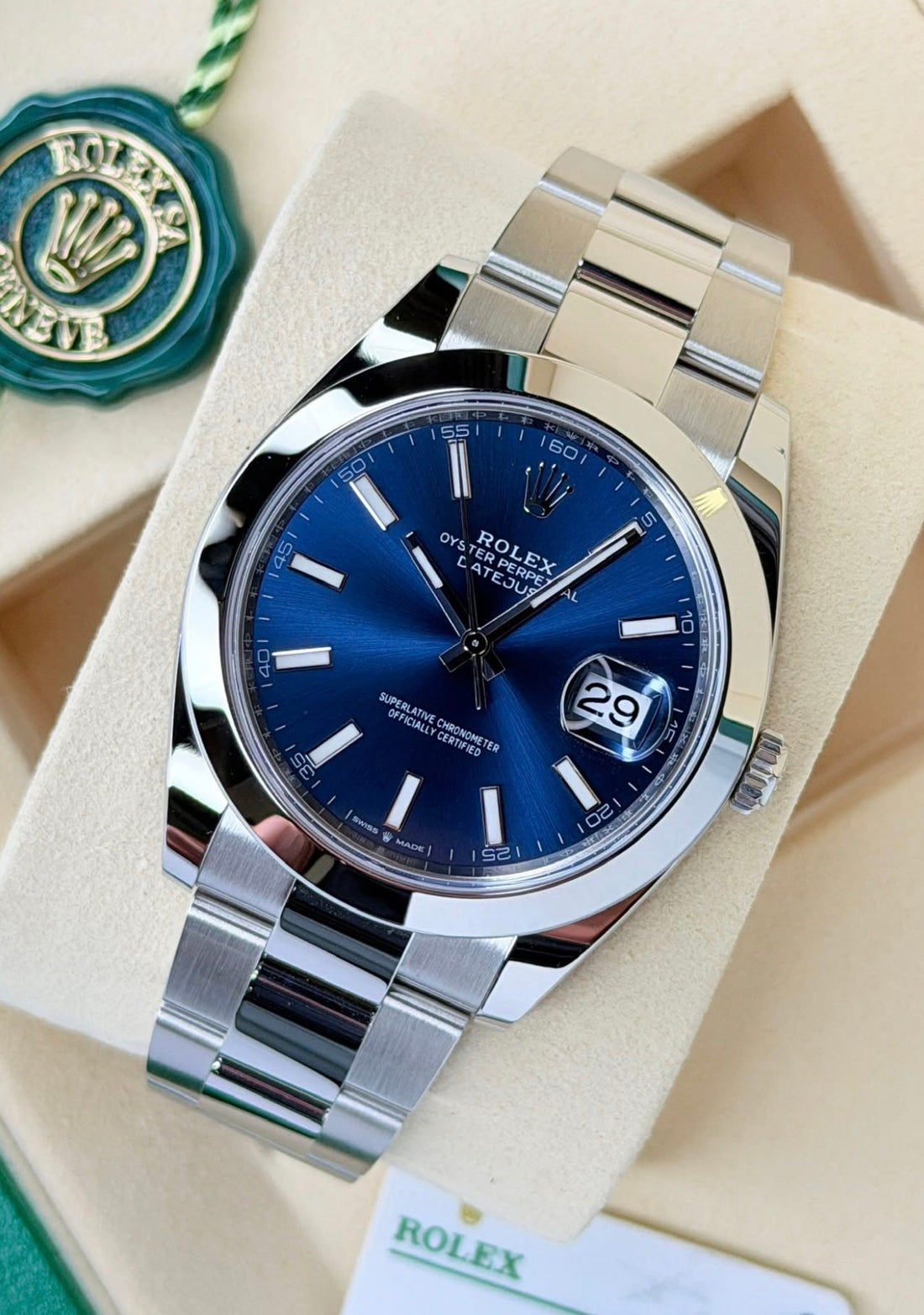 Rolex Datejust 41 BLUE Dial 126300 UNWORN 2026