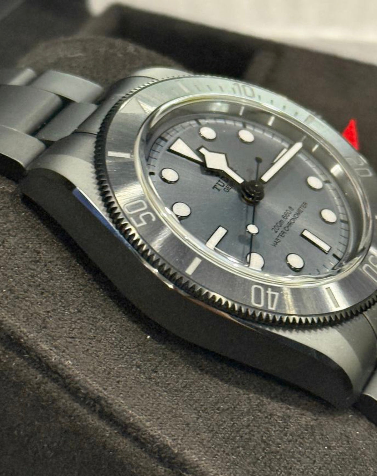 Tudor Black Bay Ceramic M7941A1ACNU-0001 — three-quarter dial and bezel view