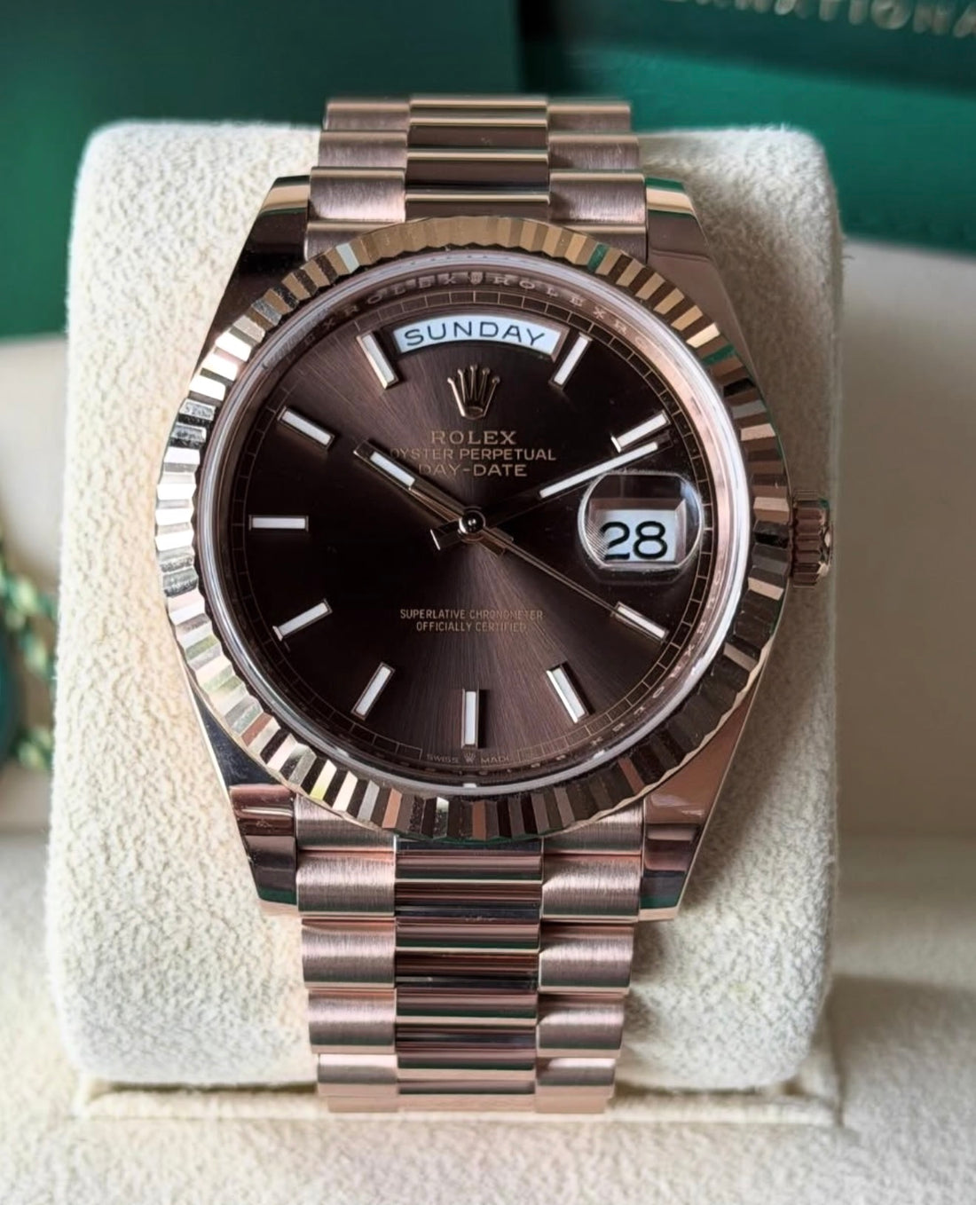 Rolex Day-Date 40 Chocolate Dial 228235
