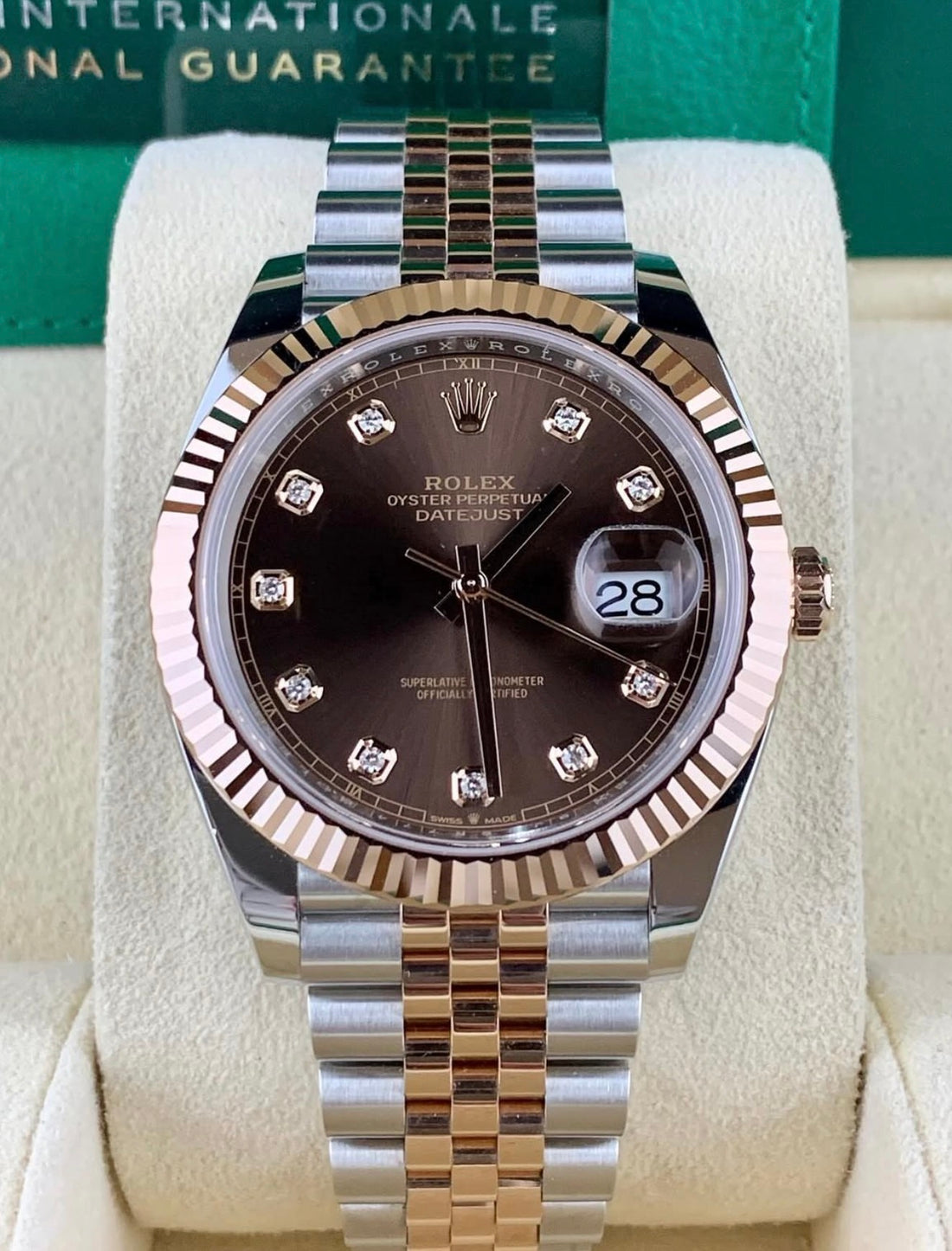 Rolex Datejust 41 UNWORN 2025 CHOCOLATE DIAMOND DIAL 126331