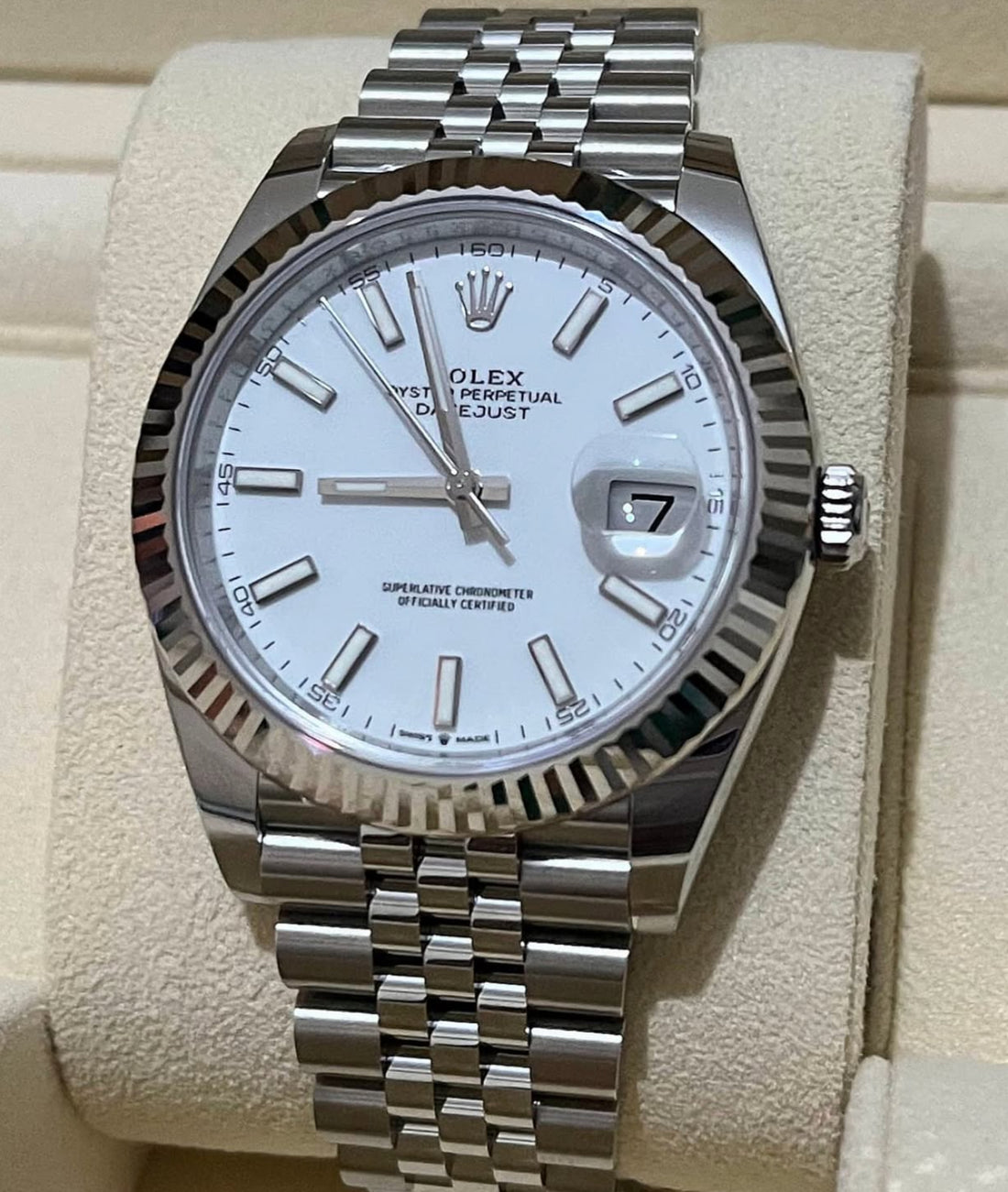 Rolex Datejust 41 UNWORN 2025 Datejust 41 WHITE DIAL JUBILEE 126334