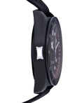 Tudor Pelagos FXD Chrono Cycling Edition M25827KN-0001, black case, dial and fabric strap, opposite-side case profile