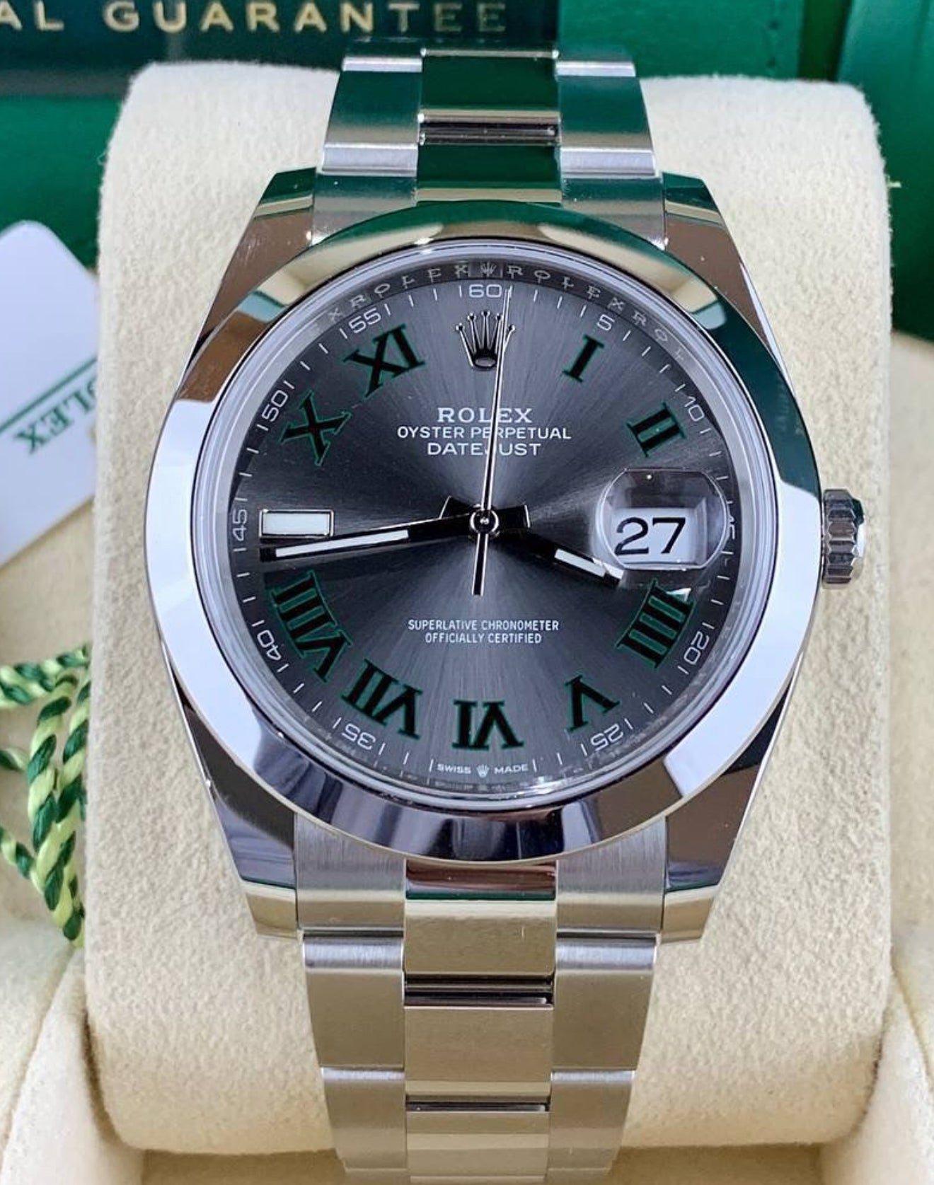Rolex Datejust 41 UNWORN 2025 Datejust 41 Wimbledon Dial 126300