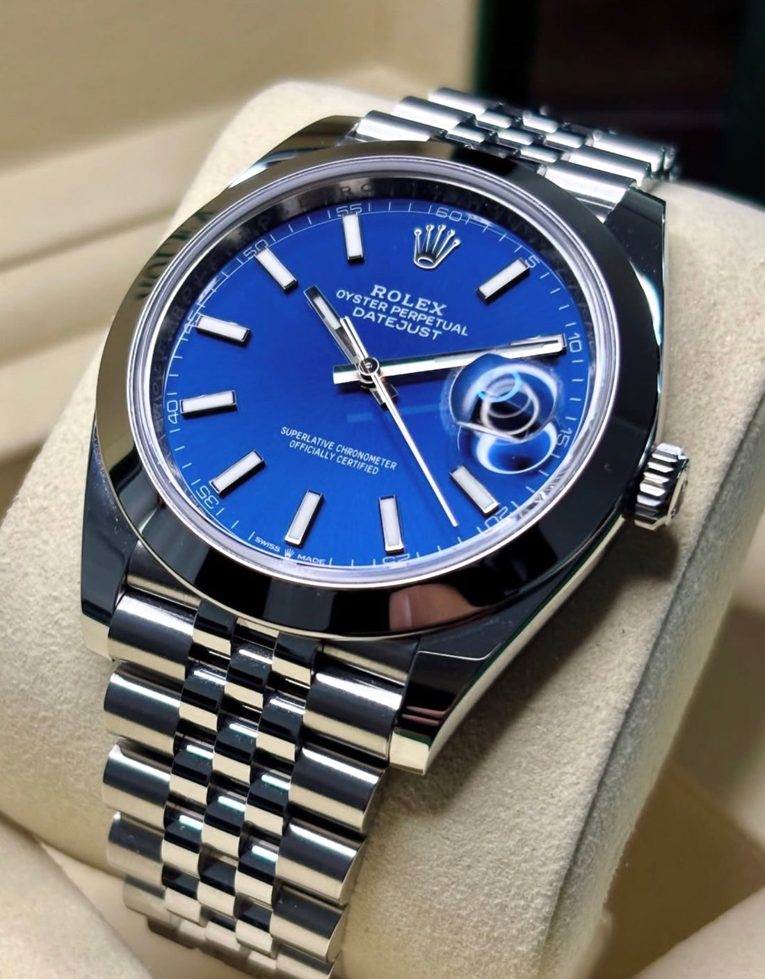 Rolex Datejust 41 Blue Index Dial 126300 UNWORN 2026