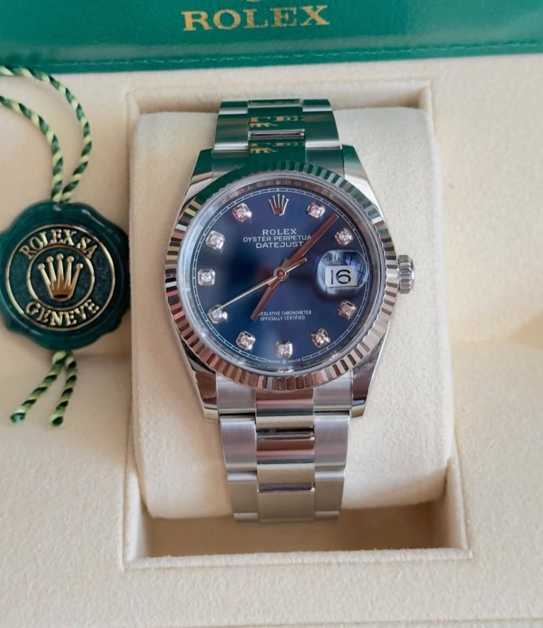 Rolex Datejust 36 UNWORN 2025 Datejust 36 BLUE DIAMOND OYSTER 126234