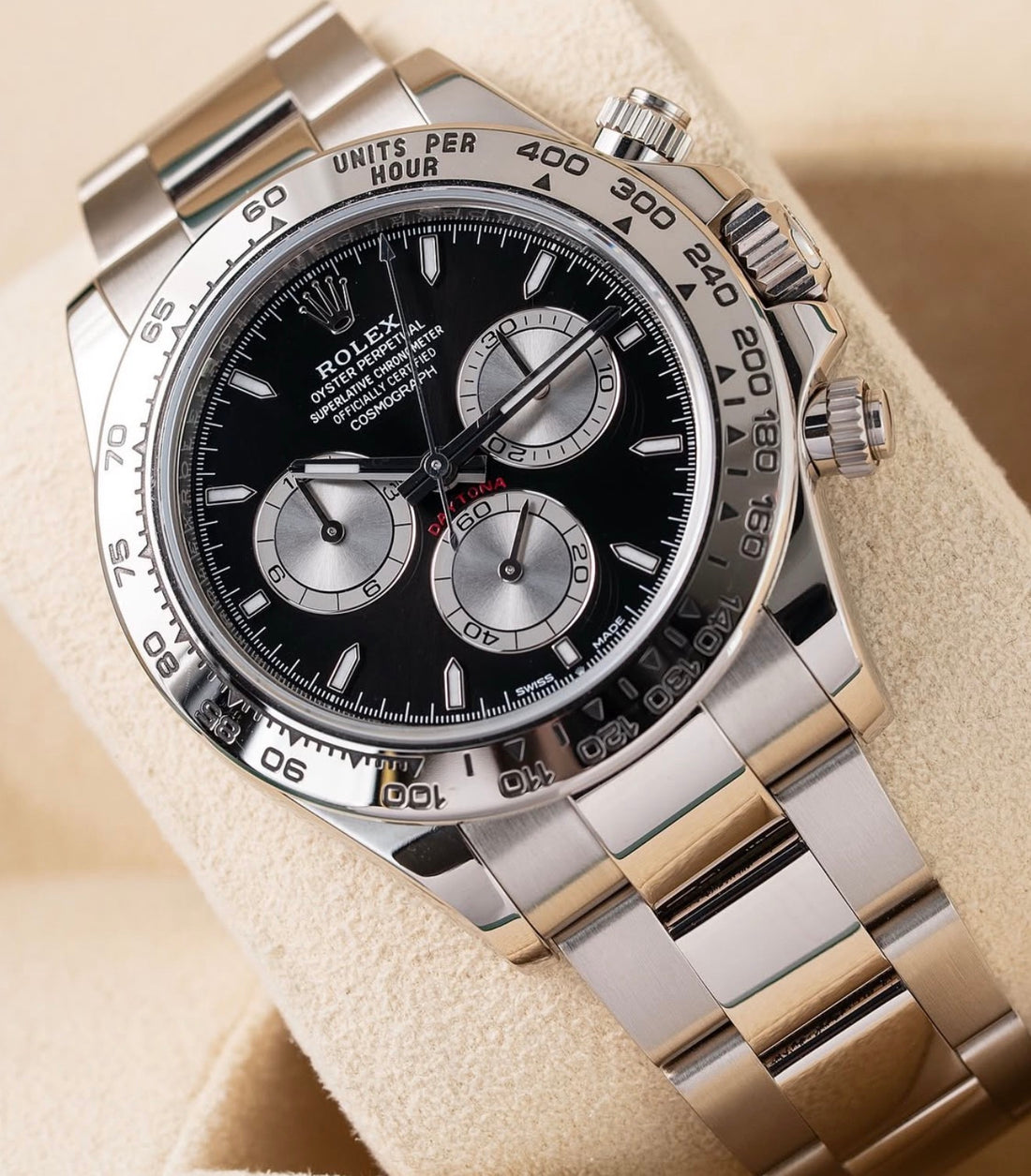 Rolex 2025 Cosmograph Daytona BLACK DIAL PANDA 126509 18KT WHITE GOLD